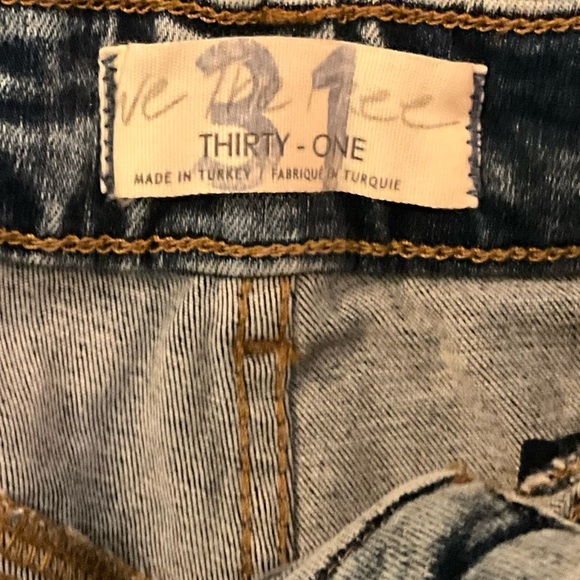 Free People Riley Light Acid Washed Seamed Jeans - Picture 15 of 16